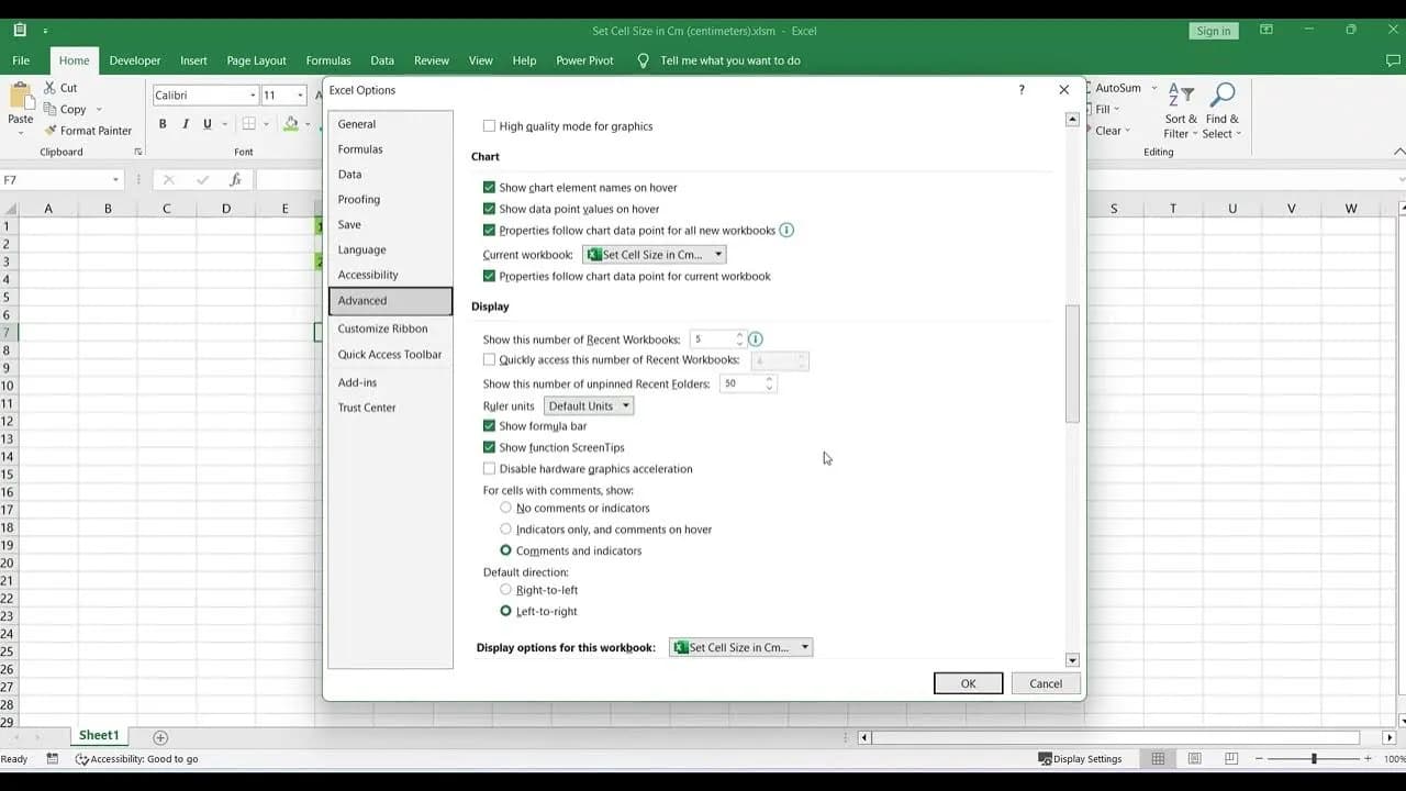 Excel: Przeliczanie 1 cm na piksele - Jak ustawić rozmiar komórki